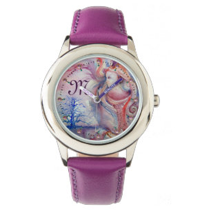 AVALON Magic & Mystery Pınk Blue Fantasy Monogram Armbanduhr