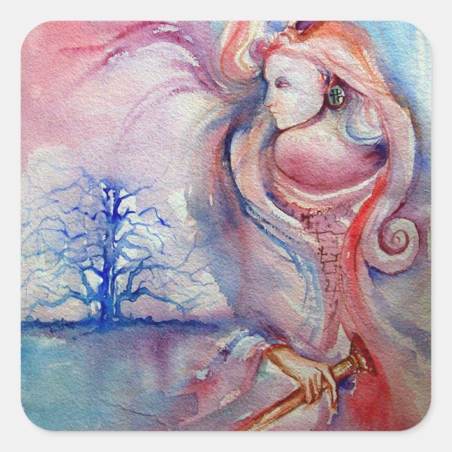 AVALON / Magie und Geheimnisse Quadratischer Aufkleber (Vorderseite)