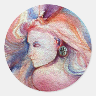 AVALON / Magie und Geheimnisse Runder Aufkleber