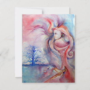 AVALON, sanft rosa, lila blau Einladung