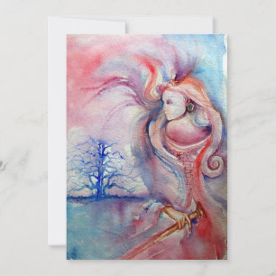 AVALON, sanft rosa, lila blau Einladung