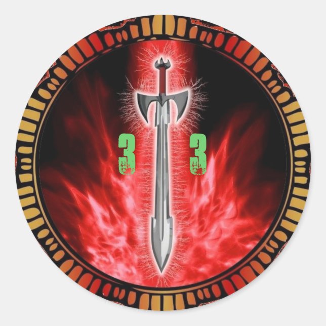 Avalons Zorn-Pod-Sticker Runder Aufkleber (Vorderseite)