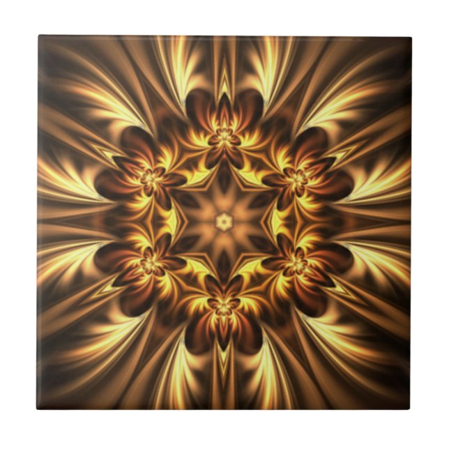 Avant-Garde ~ Gold Russet Black 052 ~ Fliese (Vorderseite)