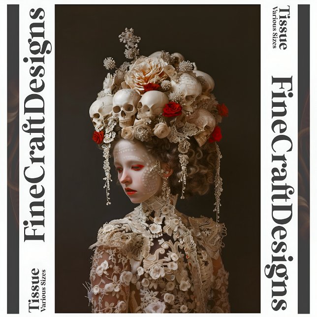 Avant-Garde Gothic Elegant Bride A7L Decoupage Seidenpapier (Von Creator hochgeladen)