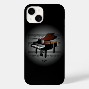 Avant Garde ~ Piano auf Globe mit Notenmusik ~ Case-Mate iPhone 14 Hülle