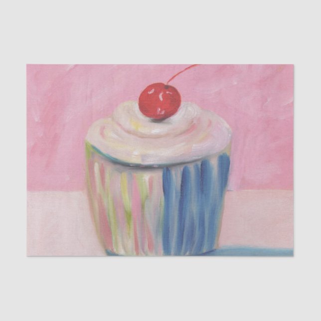 Avante Garde Cupcake Designer Tissue Paper - Gesch Seidenpapier (Vorderseite)
