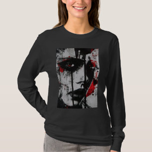 Avantgarde Abstrakt Portrait Grunge Design T-Shirt