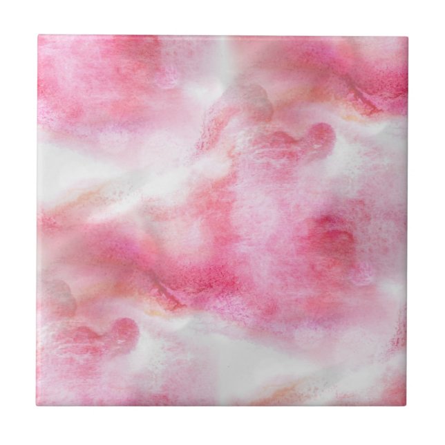 Avantgardehintergrund-Handfarbe der Kunst rote Fliese (Vorderseite)