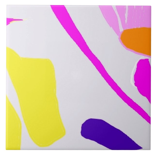 Avantgardistische Keramik Fliese (Vorderseite)