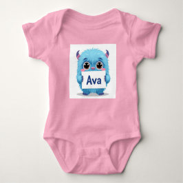 Ava's Blue Buddy Baby Strampler