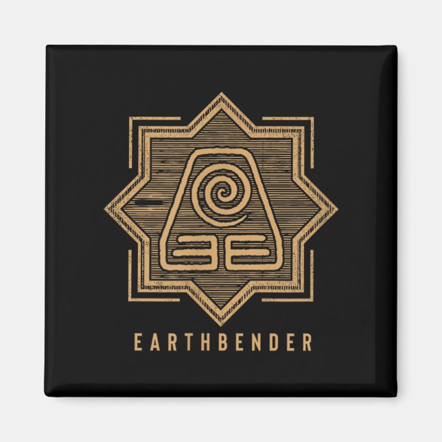 Avatar Der Letzte Luftbender Erde-Stamm Symbolisch Magnet (Vorne)