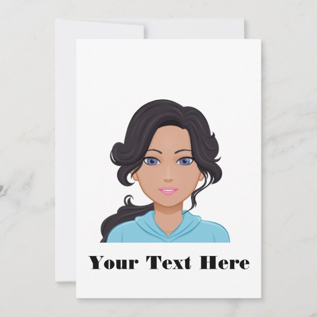 Avatar-Mitteilungskarten Mitteilungskarte (Vorderseite)