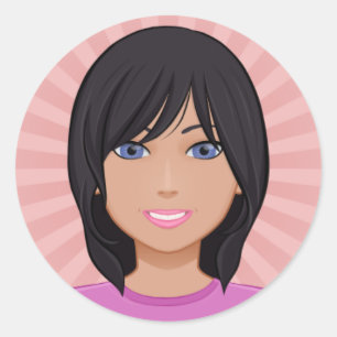 Avatar_Sticker Runder Aufkleber