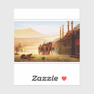 Ave Caesar von Jean-Léon Gérôme Aufkleber