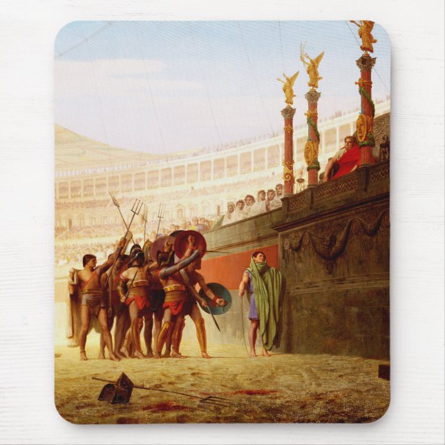 Ave Caesar von Jean-Léon Gérôme Mousepad (Vorne)