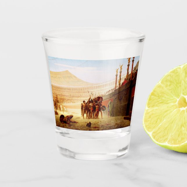 Ave Caesar von Jean-Leon Gerome Schnapsglas (Vorderseite)