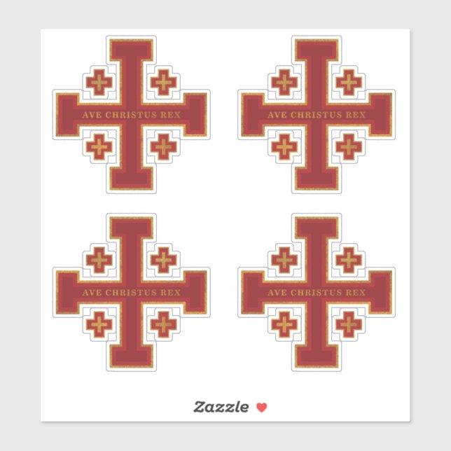 Ave Christus Rex Aufkleber (Blatt)