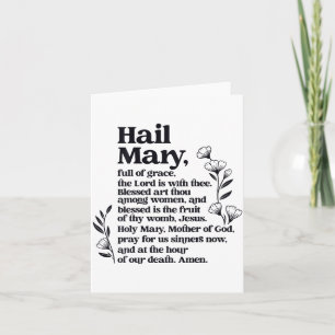 Ave Maria Gebet Marianische Blumen Christlich Gese Karte