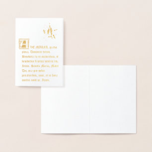 AVE MARIA IM LATEIN UNSERE DAME OF GRACE FOLIENKARTE