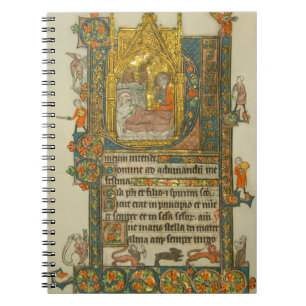 Ave Maris Stella Christmas Mittelalterliches Manus Notizblock