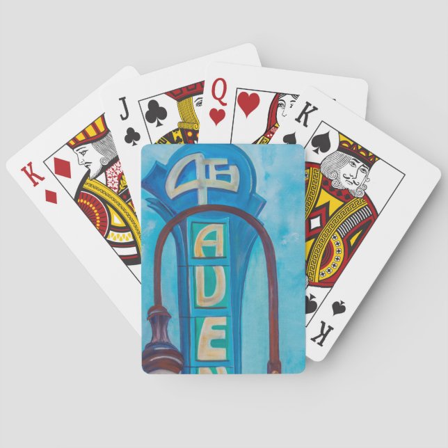 Ave. Marquee Playing Cards Spielkarten (Rückseite)