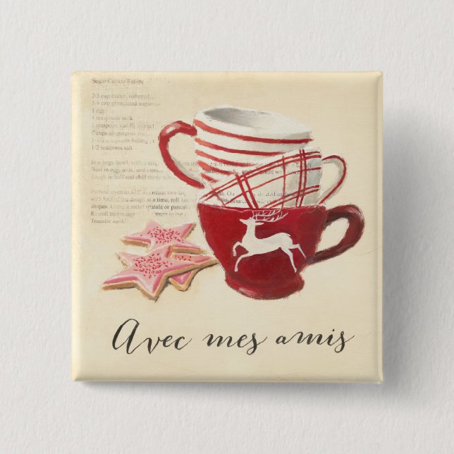 Avec Mes Amis Button (Vorderseite)