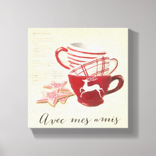 Avec Mes Amis Leinwanddruck (Vorderseite)