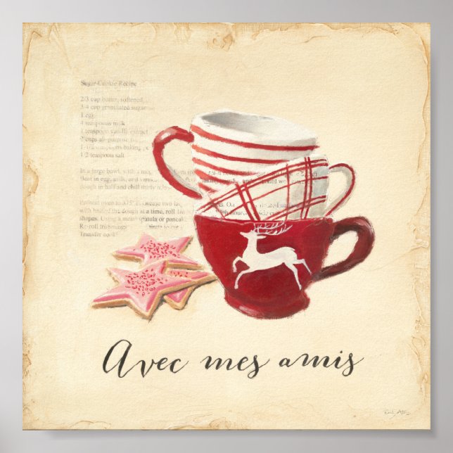 Avec Mes Amis Poster (Vorne)