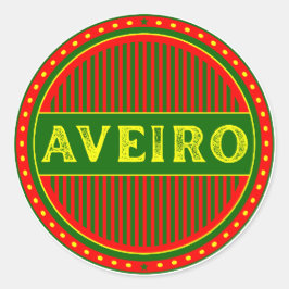 Aveiro City Pride Emblem – Portugiesische Identitä Runder Aufkleber