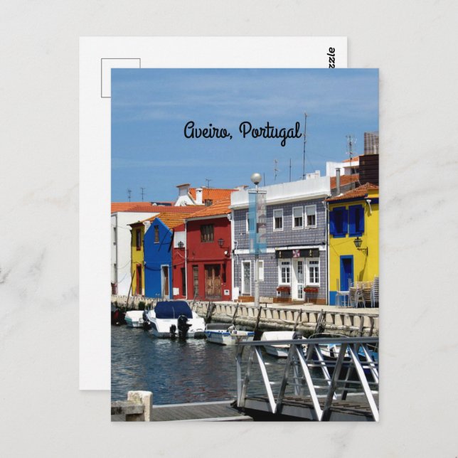 Aveiro, Portugal Postkarte (Vorne/Hinten)