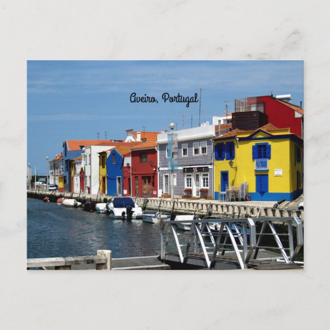 Aveiro, Portugal Postkarte (Vorderseite)