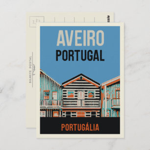 Aveiro Portugalia Abbildung Portugal Postkarte