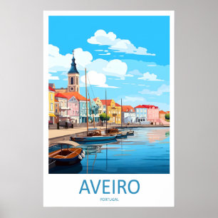 Aveiro Poster Vintage Park Reisen Nationaler Skili