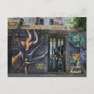 Aveiro Street Art Portugal Postkarte