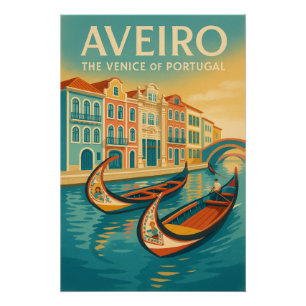 Aveiro – Venedig Portugals Poster