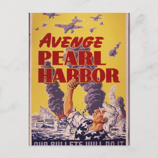Avenge Pearl Harbor Postkarte (Vorderseite)