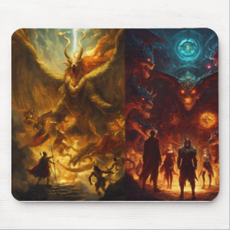 Avengers vs. Dragons T - Shirt - Mystische Schlach Mousepad