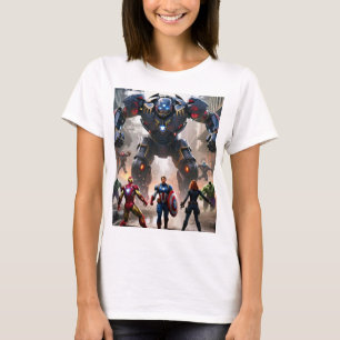 Avengers vs. Roboter: Epischer Showdown-T - Shirt