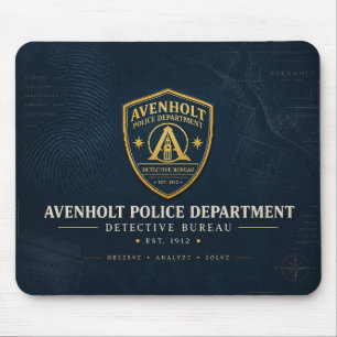 Avenholt Polizei Detektivbüro Mauspad