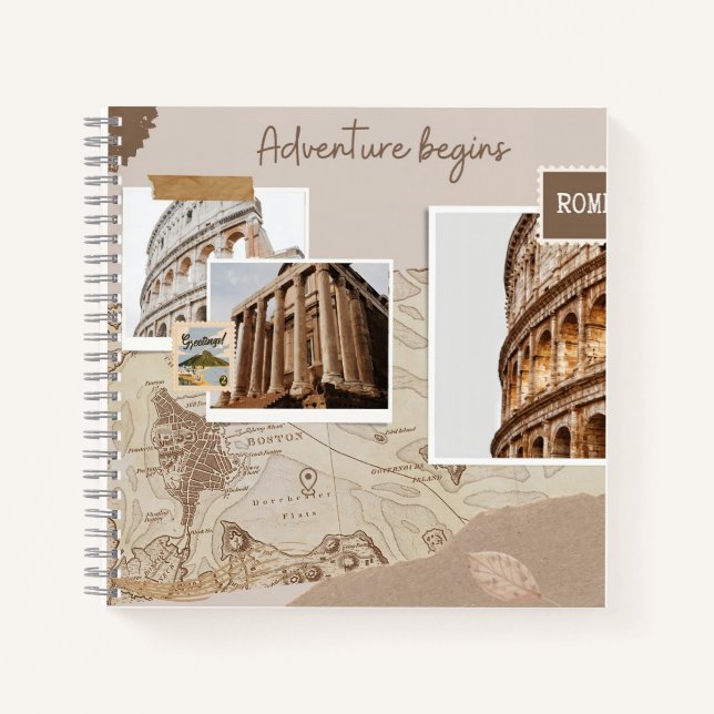 Aventure Scrapbook Travel Notizbuch (Vorderseite)