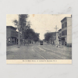 Avenue D, Bayonne, NJ 1911 Vintag Postkarte