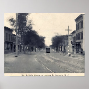 Avenue D, Bayonne, NJ 1911 Vintage Poster