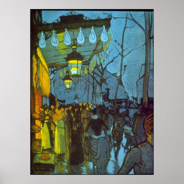 Avenue De Clichy von Louis Anquetin Poster (Vorne)