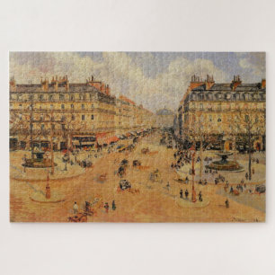 Avenue de l'Opéra, Morning Sunshine by Pissarro Puzzle