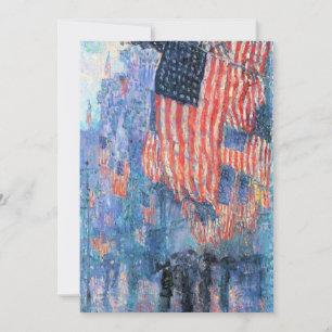 Avenue in Rain von Frederick Childe Hassam