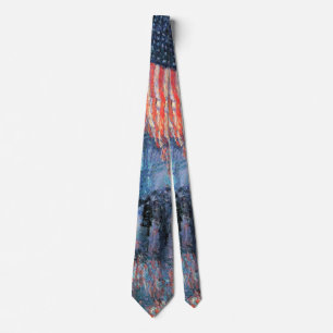 Avenue in Rain von Frederick Childe Hassam Krawatte