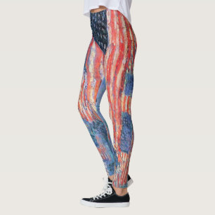 Avenue in Rain von Frederick Childe Hassam Leggings