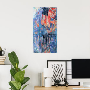 Avenue in Rain von Frederick Childe Hassam Poster