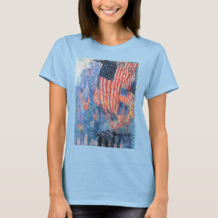 Avenue in Rain von Frederick Childe Hassam T-Shirt