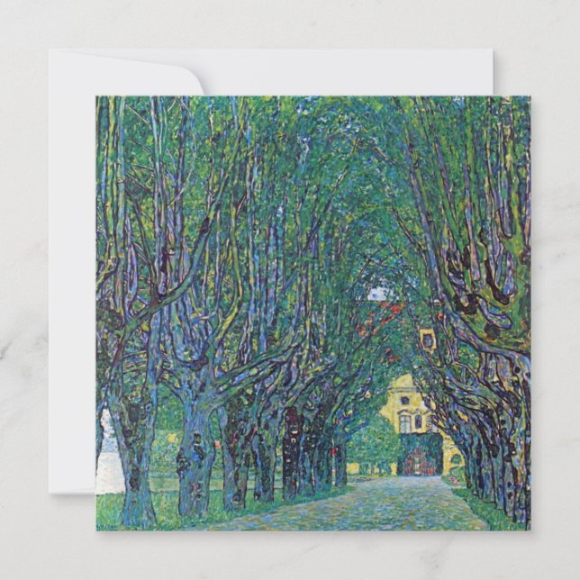 Avenue in Schloss Kammer Park bei Gustav Klimt (Vorderseite)